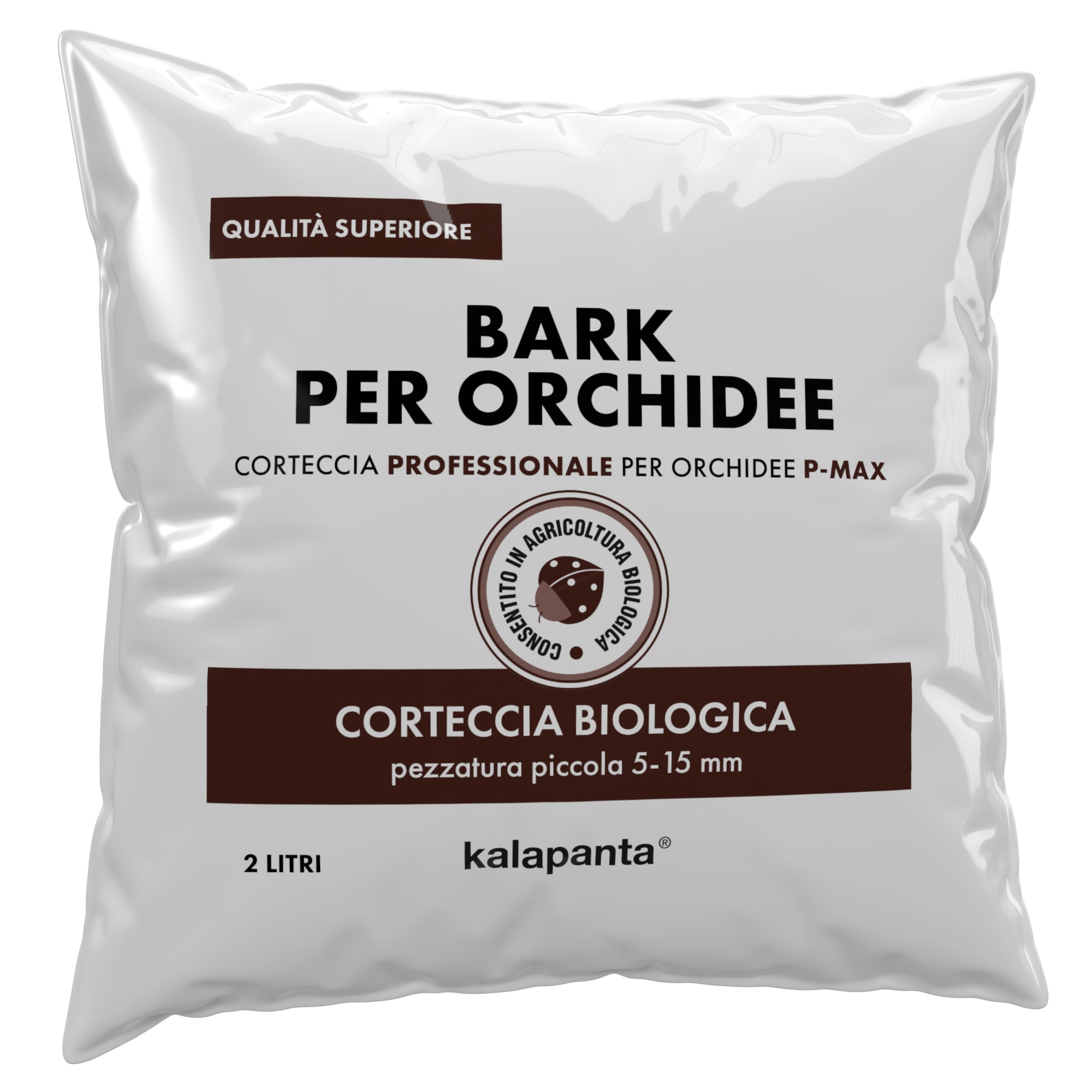 Corteccia (Bark) per orchidee 5-15 mm. preidratata 4 litri 1,5 chili circa