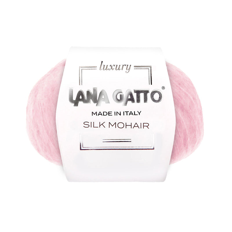 Ball of Silk Mohair, Gatto Wool Luxury Line - Pastel Shades