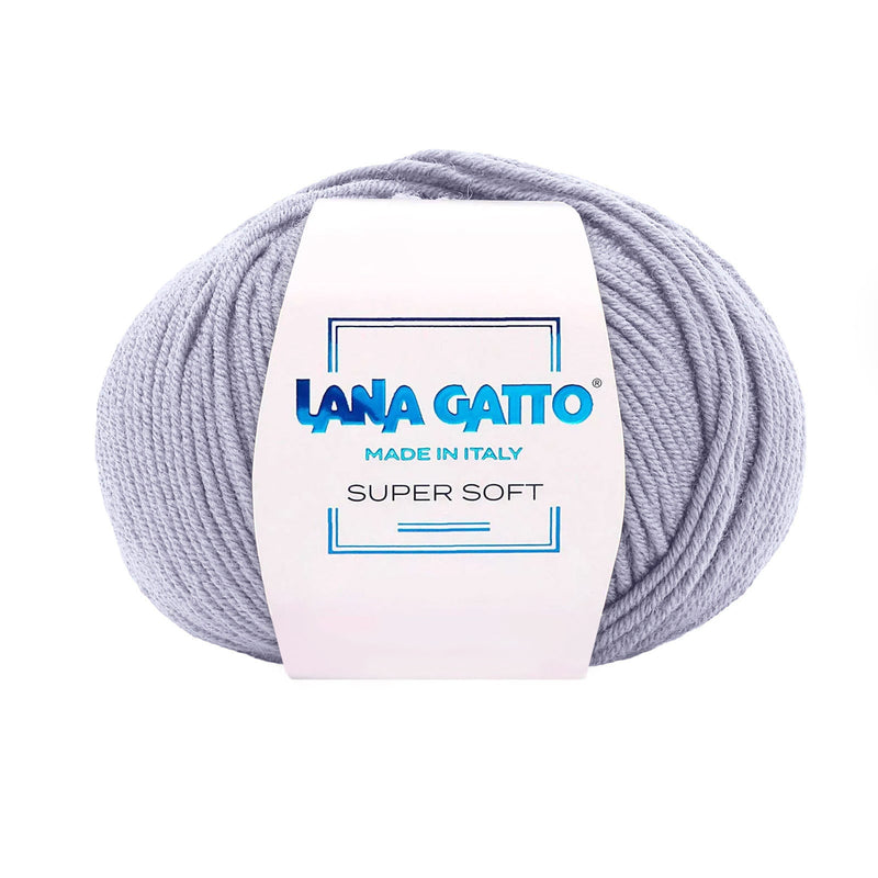 Gomitolo 100% Pura Lana Vergine Merino Extrafine, Lana Gatto Linea Super Soft - Tonalità Pastello