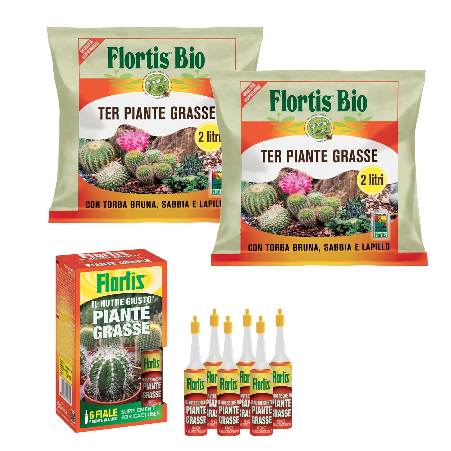 Succulent plant care kit - 2 bags Fortis Bio Ter Succulent Plants and ...