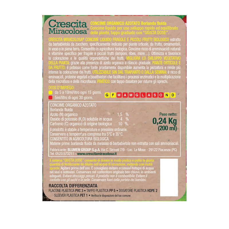 Strawberry Nutrition BIO Crescita Miracolosa